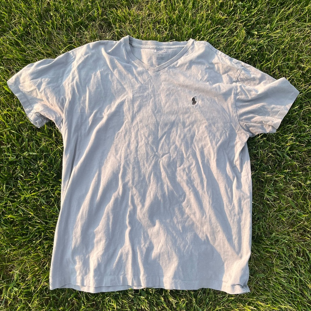 Polo by Ralph Lauren Gray Short Sleeve Tee vintage polo shirt